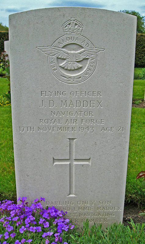 F/O John Douglas Maddex<br/><br /><br />died November 17th, 1943